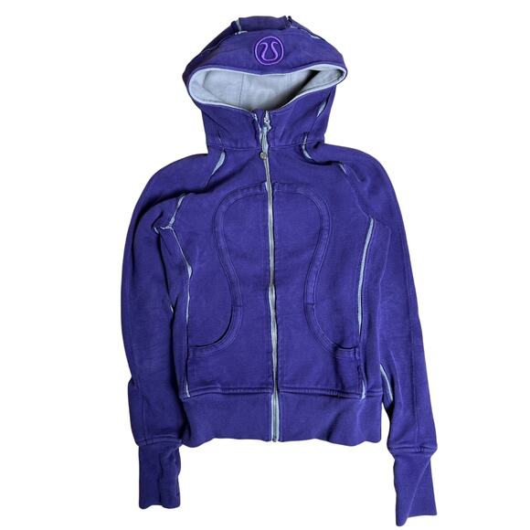 Vintage Lululemon Special Edition Scuba Purple Hoodie Women Size XS - Picture 1 of 6